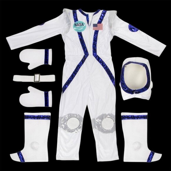 Boo! Inc. Kids Spunky Space Cadet Astronaut Suit Halloween Costume Dress Up UNI - Picture 4 of 6